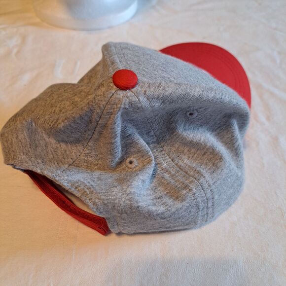 Disney Minnie Mouse Hat Cap Toddler Youth Red and Gray Adjustable One Size - Picture 10 of 11
